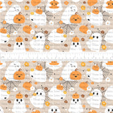 *PRE-ORDER* Cozy & Retro Vibes - Pumpkin Ghost Cuties (Beige)