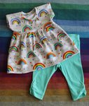*PRE-ORDER* Playful Prints - Clouds & Rainbows (Gray)