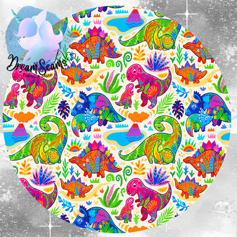 *PRE-ORDER* Playful Prints - Colorful Dinosaurs