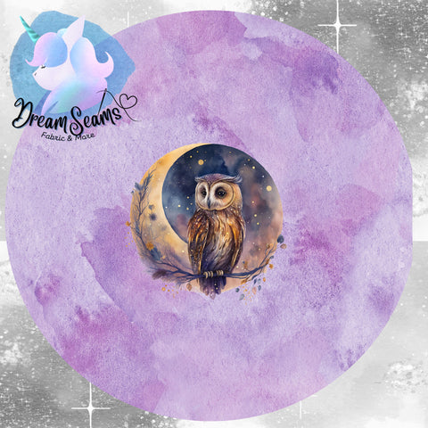 *PRE-ORDER* Dreamscapes - Purple Owl Panel (Adult Size Panels)