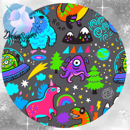 *PRE-ORDER* Playful Prints - Colorful Creatures (Gray)