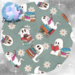 *PRE-ORDER* Books & Blooms - Reading Ghosties (Green)