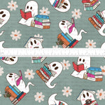 *PRE-ORDER* Books & Blooms - Reading Ghosties (Green)