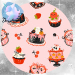 *PRE-ORDER* Cozy & Retro Vibes - Spooky Cakes (Pink)