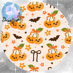 *PRE-ORDER* Cozy & Retro Vibes - Pumpkin "Cherries" (Cream)