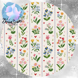*PRE-ORDER* Spring Whimsy - Watercolor Floral Stripe