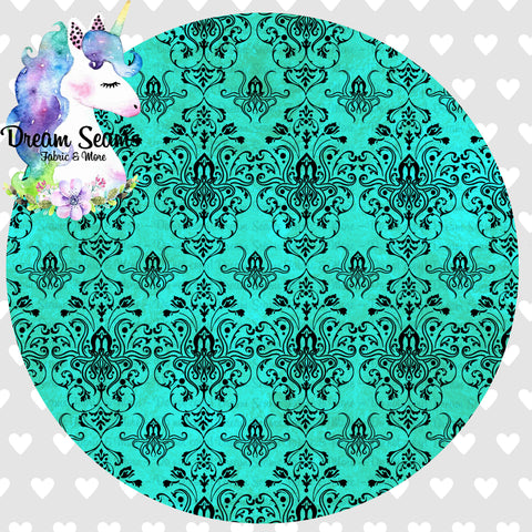 *PRE-ORDER* Final Run - Dark One Damask (Turquoise)