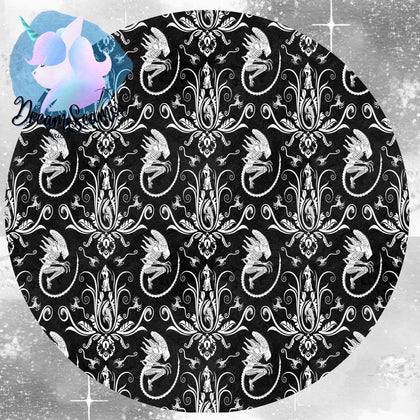 *PRE-ORDER* Final Run - Alien Damask (B&W)