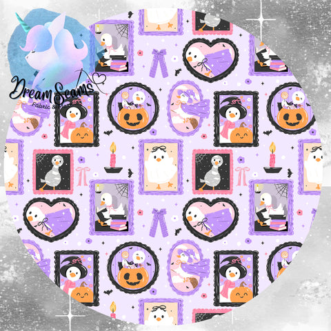 *PRE-ORDER* Cozy & Retro Vibes - Framed Halloween Geese Cuties