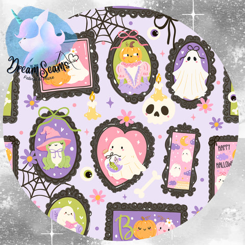 *PRE-ORDER* Cozy & Retro Vibes - Framed Halloween Cuties (Purple)