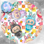 *PRE-ORDER* Cozy & Retro Vibes - Lil Monsters Brights Checker Toss