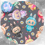 *PRE-ORDER* Cozy & Retro Vibes - Lil Monsters Brights Gray Toss