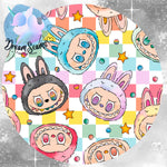 *PRE-ORDER* Cozy & Retro Vibes - Lil Monsters Brights Checker Toss Faces