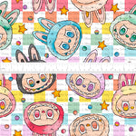 *PRE-ORDER* Cozy & Retro Vibes - Lil Monsters Brights Checker Toss Faces