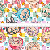 *PRE-ORDER* Cozy & Retro Vibes - Lil Monsters Brights Checker Toss Faces
