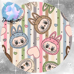 *PRE-ORDER* Cozy & Retro Vibes - Lil Monsters Pastel Stripe