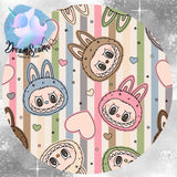 *PRE-ORDER* Cozy & Retro Vibes - Lil Monsters Pastel Stripe
